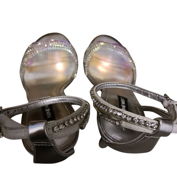 Nine West KLASS3 Comfort Insole Pumps in Silver/Iridescent, Size 7 - Picture 8 of 13